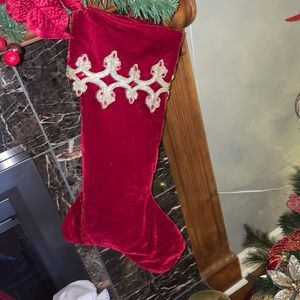 Balsam hill Royal garnet stocking